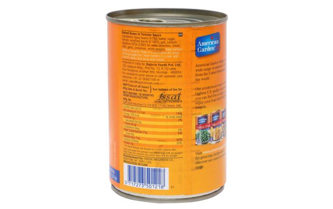 American Garden Baked Beans In Tomato Sauce    Pack  420 grams
